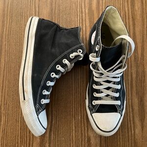 Converse Black & White High-Top shoes size 9.5 Men’s